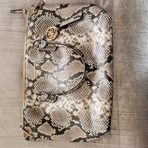 Snake print bag